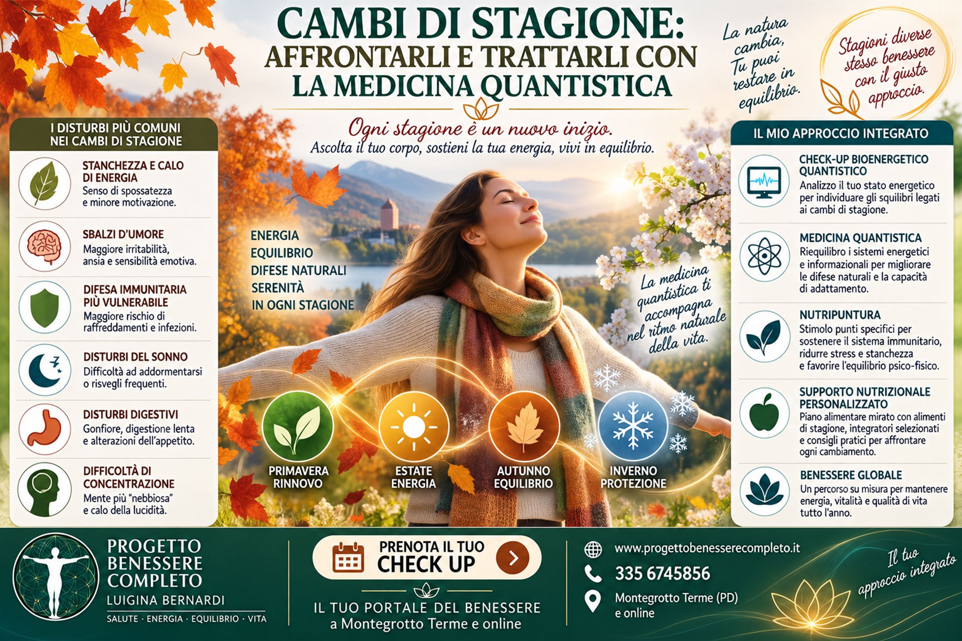 Cambi di Stagione: affrontarli e trattarli con la medicina quantistica