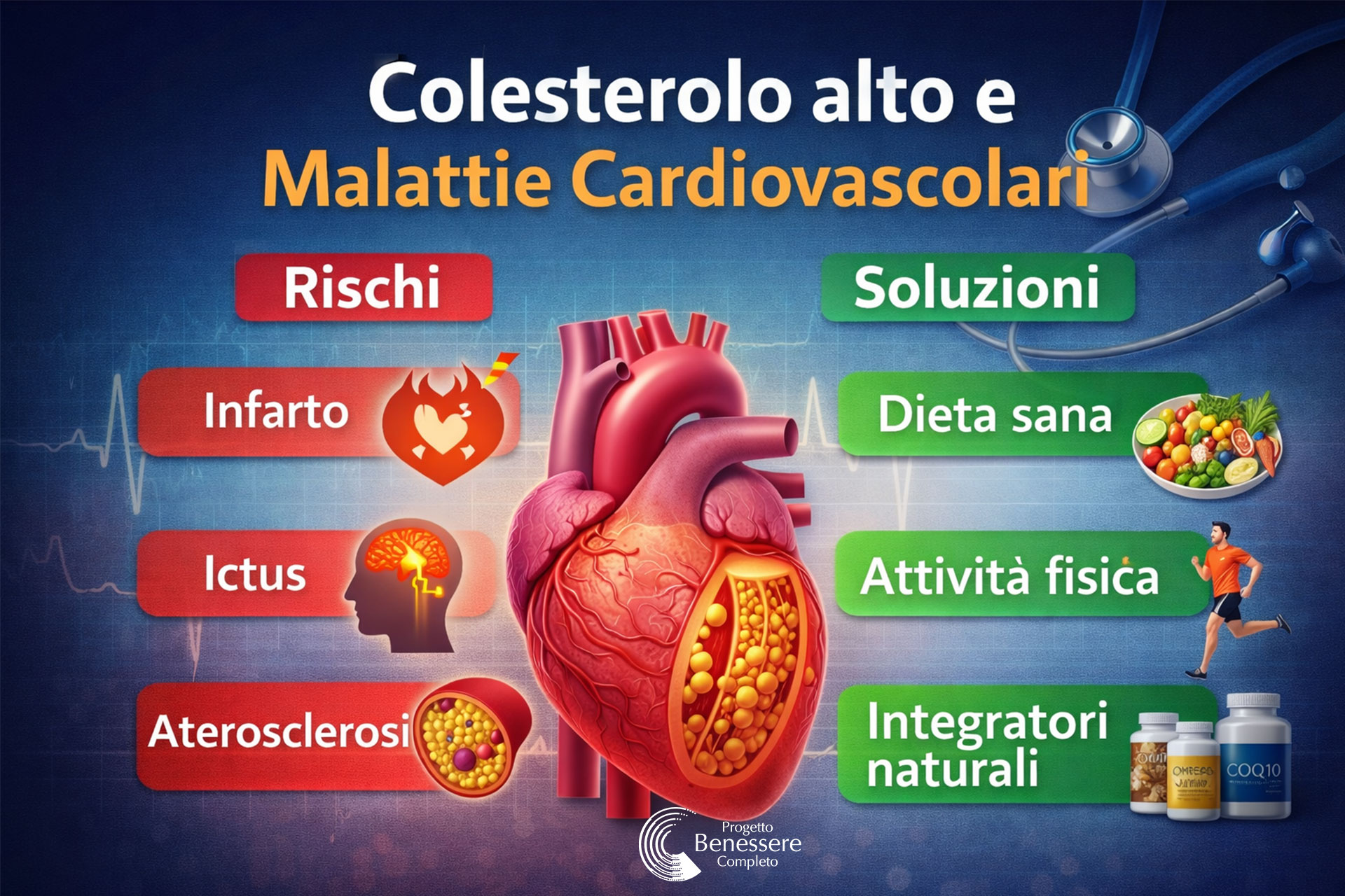 Colesterolo e malattie cardiovascolari: come tenerlo sotto controllo