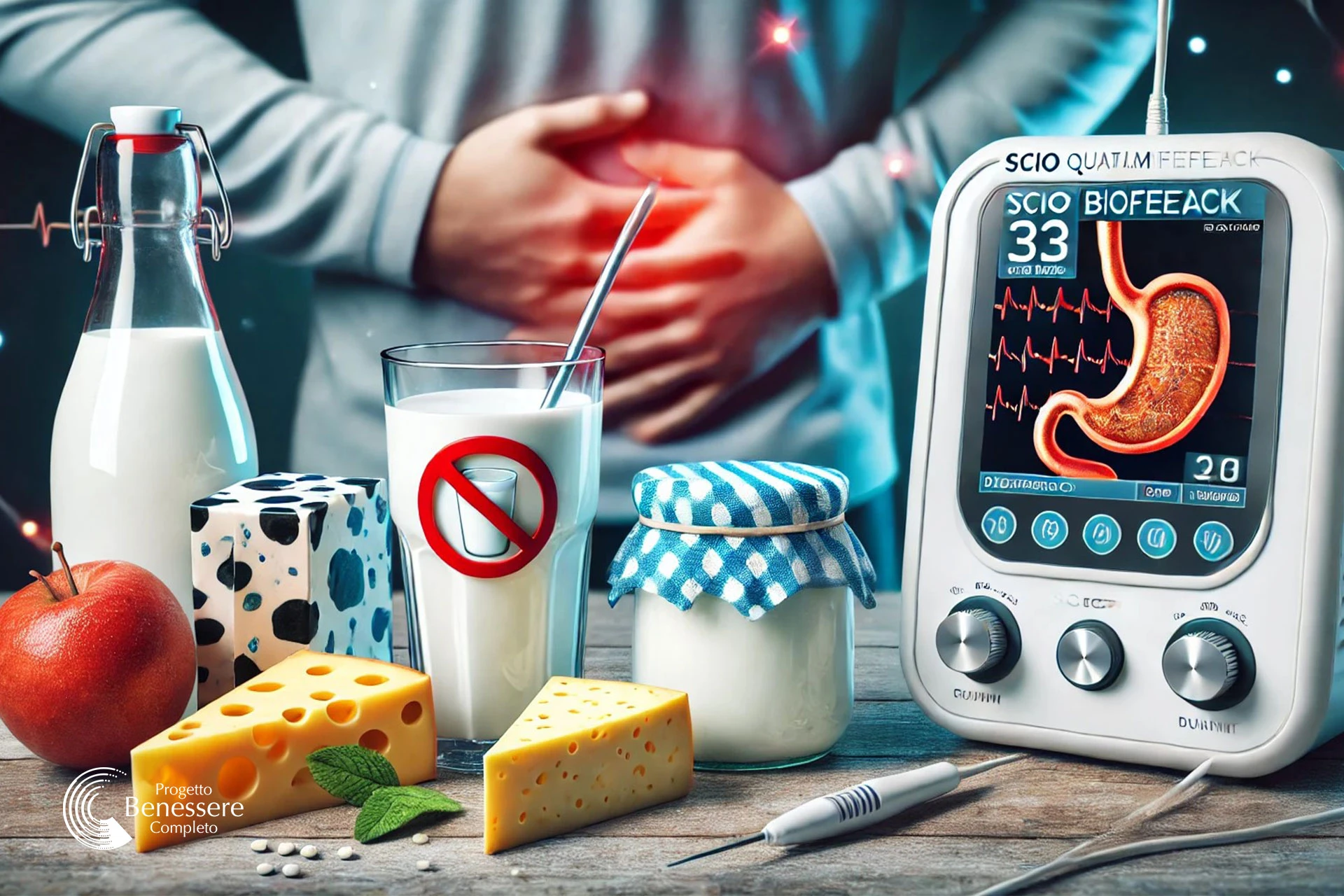 Intolleranza alimentare al lattosio: scoprila con il test di medicina quantistica